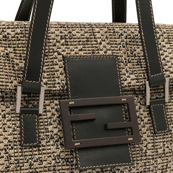 Authentic ❤️Fendi ❤️Monogram Zucca print tote - Picture 3 of 8